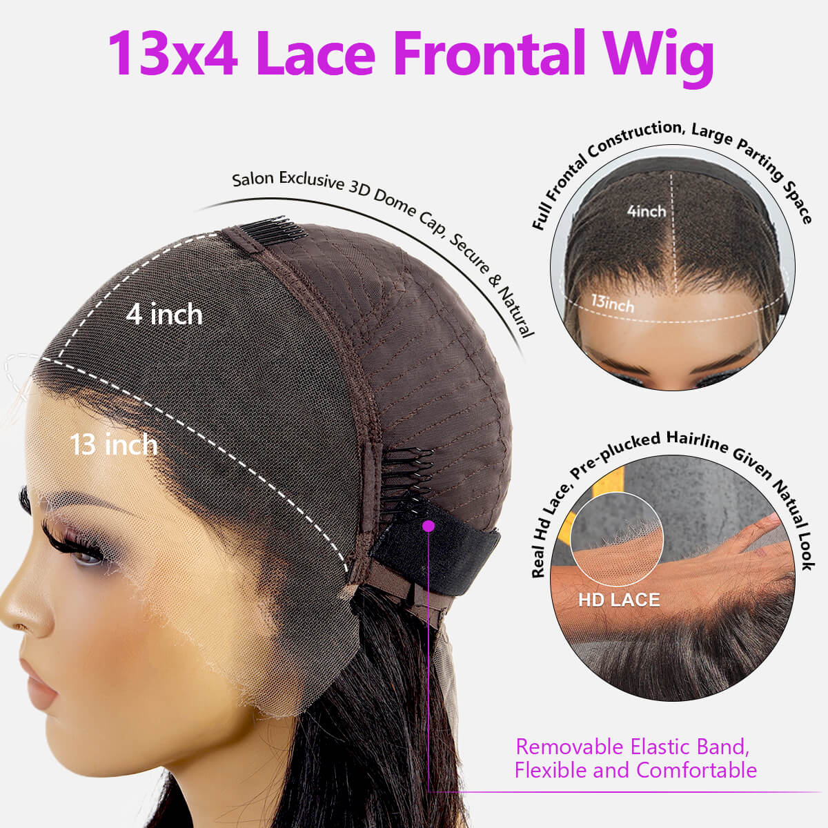 Honey Blonde Short Body Wave Hair Wig | 13x4 Lace | Glueless | 250% Density - Mavi