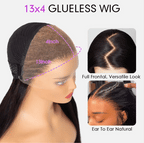 Straight Bob Wig – Brazilian Hair, Glueless, 6×5 HD Lace, 180% Density | Mavi