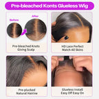 Shoulder-Length Straight Wig | Double Drawn | Glueless | 6×5 Pre-Cut Lace | Mavi