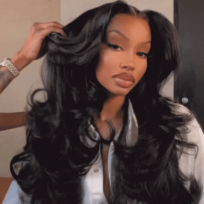 Pre-Styled Butterfly Haircut Pop Layers Wig | 6x5 Glueless Wig | 250% Density | Mavi
