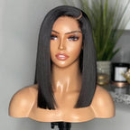 Straight Bob Wig – Brazilian Hair, Glueless, 6×5 HD Lace, 180% Density | Mavi