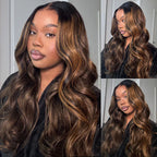 Balayage Highlight Body Wave Wig | Transparent Lace Front 13x4 or 6x5 | Glueless - Mavi