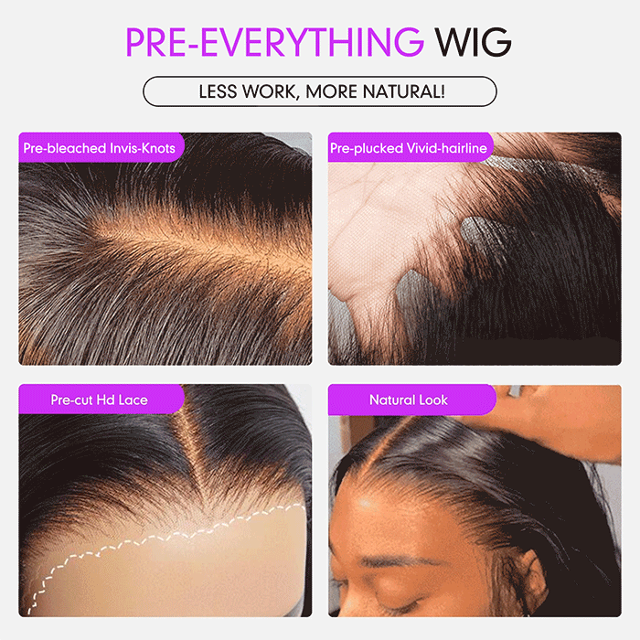 Straight Glueless HD Lace Wig 13x4/13x6 – 250% Density & Pre-Plucked Hairline | Mavi