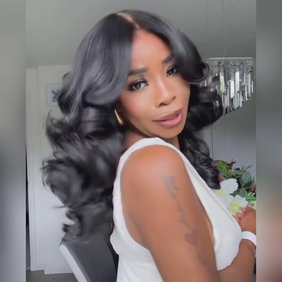 Short Loose Body Wave Hair Wig | HD Lace Front | Glueless | 250% Density