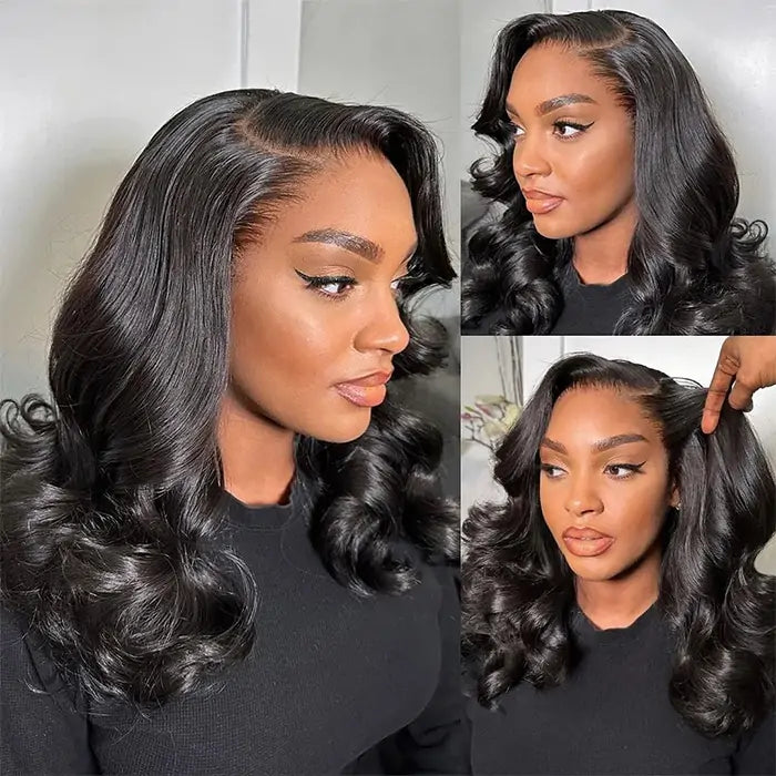 Short Loose Body Wave Hair Wig | HD Lace Front | Glueless | 250% Density