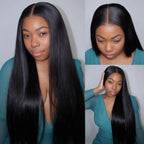 Transparent Lace Wig With, Skin-like Appearance, Glueless, Pre-bleached Knots and 250% Density.