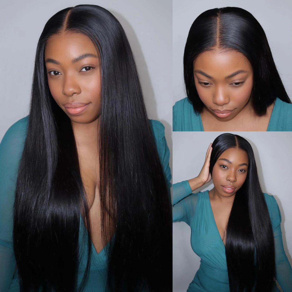 Transparent Lace Wig With, Skin-like Appearance, Glueless, Pre-bleached Knots and 250% Density.