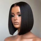 Straight Bob Wig – Brazilian Hair, Glueless, 6×5 HD Lace, 180% Density | Mavi