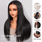 Shoulder-Length Straight Wig | Double Drawn | Glueless | 6×5 Pre-Cut Lace | Mavi