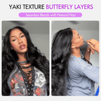 Yaki Body Butterfly Cut Wig | Layered V Part | Mavi