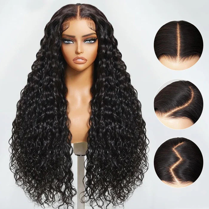 Water Wave Hair Wig | Transparent Lace Front 13x4 or 13x6 | Glueless | 250% Density - Mavi