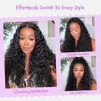 Water Wave Hair Wig | Transparent Lace Front 13x4 or 13x6 | Glueless | 250% Density - Mavi